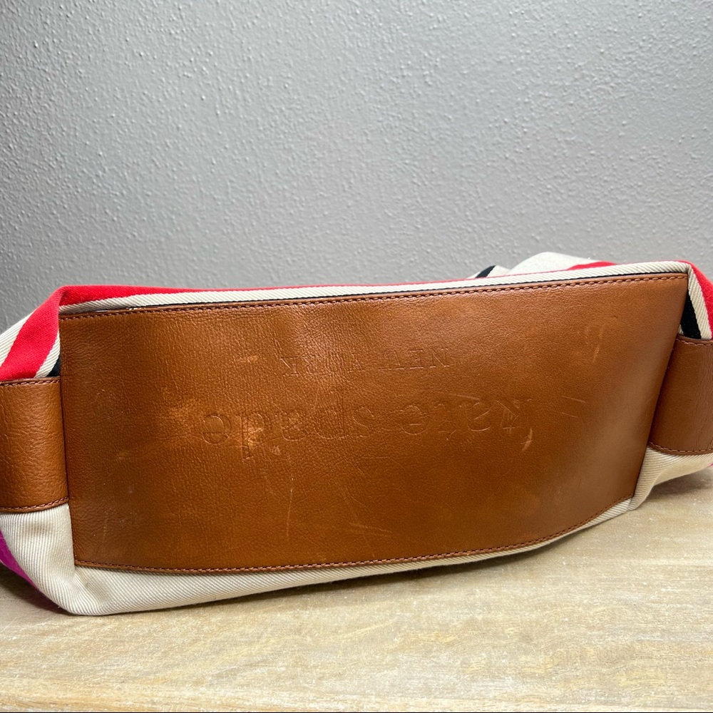 Kate spade leather fabric shoulder bag - Picture 5 of 14